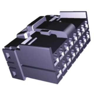 TE Connectivity MULTILOCK 040 Male Connector Housing 16 Way 2 Row Straight 3.8 mm Pitch 26.4mm Length 32.7mm Width 174147-2