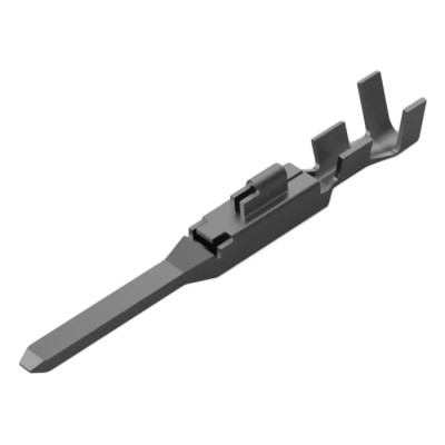 TE Connectivity AMP Universal Power Series Male Crimp Terminal, 12A Current, 26-22 AWG Wire Size, Tin Plating 175153-1