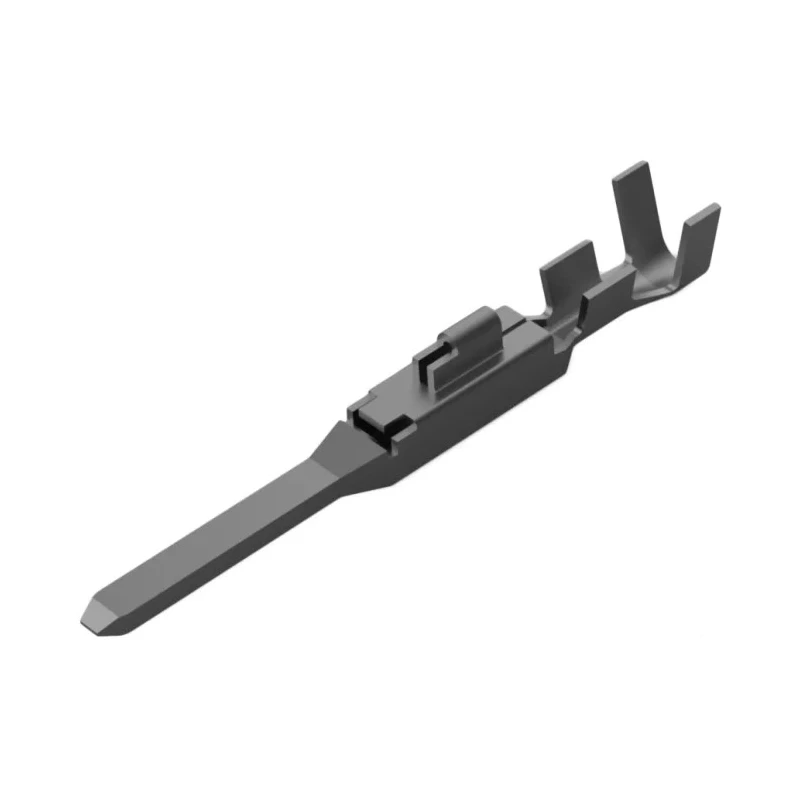 TE Connectivity AMP Universal Power Series Male Crimp Terminal, 12A Current, 26-22 AWG Wire Size, Tin Plating 175153-1