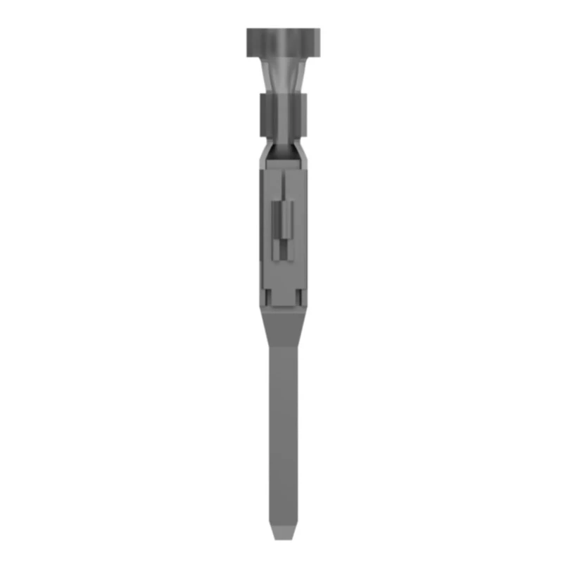 TE Connectivity AMP Universal Power Series Male Crimp Terminal, 12A Current, 26-22 AWG Wire Size, Tin Plating 175153-1