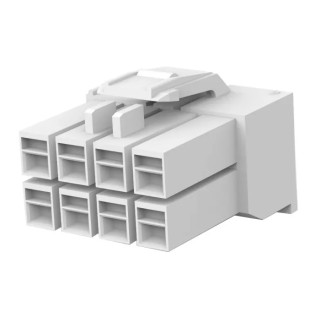 TE Connectivity AMP Universal Power Male Connector Housing 8 Way 2 Row 3.96 mm Pitch Nylon 176275-1