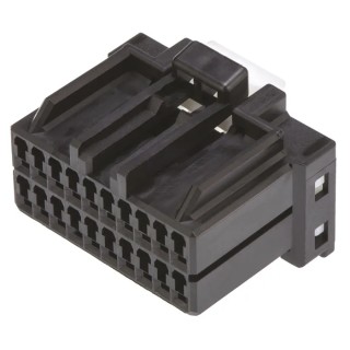 TE Connectivity MULTILOCK 040 II Male Connector Housing 2.5 mm Pitch 20 Way 2 Row Straight 175967-2