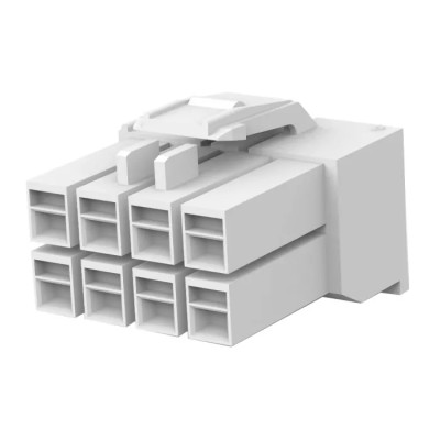 TE Connectivity AMP Universal Power Male Connector Housing 3.96 mm Pitch 8 Way 2 Row Straight 176275-1