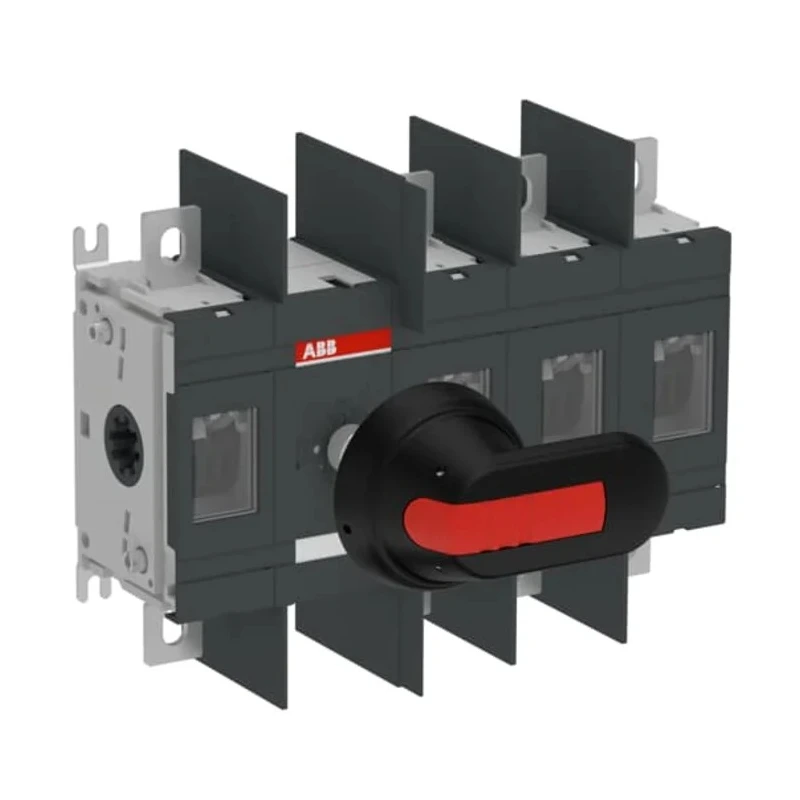 ABB 4-Pole Screw Mount Switch Disconnector, Black Handle, IP00/IP65, 200A, 1000V AC, 200 kW 1SCA022762R5830