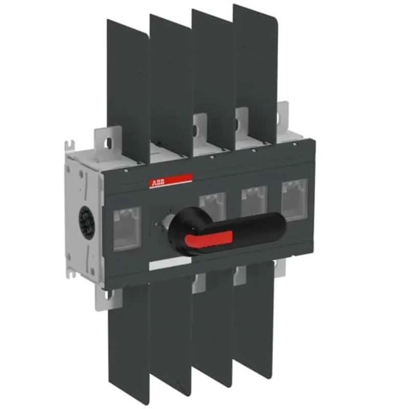 ABB 4-Pole Screw Switch Disconnector, IP00 IP65, 800A, 40W, 1000V AC, Black Handle 1SCA022753R7970