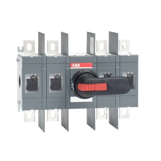 ABB 4-Pole Screw Switch Disconnector, IP00/IP65, 400A, 220 kW, 690V AC, OT Series 1SCA022762R7290