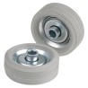 Interroll 200 N Rubber Tyre Steel Hub Skate Wheel, 48 mm Diameter, 8.2 mm Bore 2203
