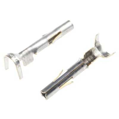 TE Connectivity Universal MATE-N-LOK Series Female Crimp Terminal 20 AWG Min Crimp, 14 AWG Max 350551-1