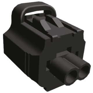TE Connectivity Econoseal J Mk II Automotive Male Connector Black Cable 2 Way Crimp Termination 2822365-1