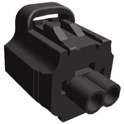TE Connectivity Econoseal J Mk II Automotive Male Connector Black Cable 2 Way Crimp Termination 2822365-1