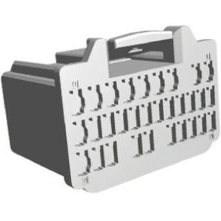 TE Connectivity MULTILOCK 40 III Automotive Connector Male Natural Housing 31 Way Crimp 353826-1