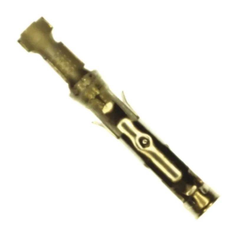 TE Connectivity Type III Series Female Crimp Terminal for M Series Connector Housings, 13A, Gold Plated Brass, 18-16 66101-1