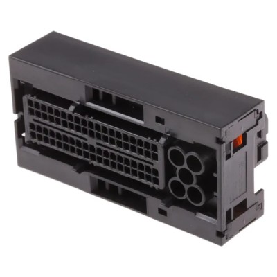 TE Connectivity Micro Quadlok System Automotive Connector Female Black Cable 81 Way Crimp Termination 1473244-1
