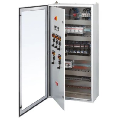 ABB SR/SRN Series Steel Light Grey Black RAL 7035 Single Door 600 mm H x 400 mm W x 600 mm L PTN6046K