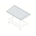 ABB SR/SRN Series Steel Cover for Use with Enclosure 55 mm x 200 mm x 500 mm TT5020K