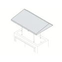 ABB SR/SRN Series Steel Cover for Use with Enclosure 55 mm x 250 mm x 500 mm TT5025K