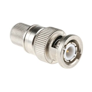 Telegartner BNC Series Coaxial Connector Cable Male BNC 50 Ω Straight Body Crimp J01000A0059