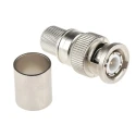Telegartner BNC Series Coaxial Connector Cable Male BNC 50 Ω Straight Body Crimp J01000A0059