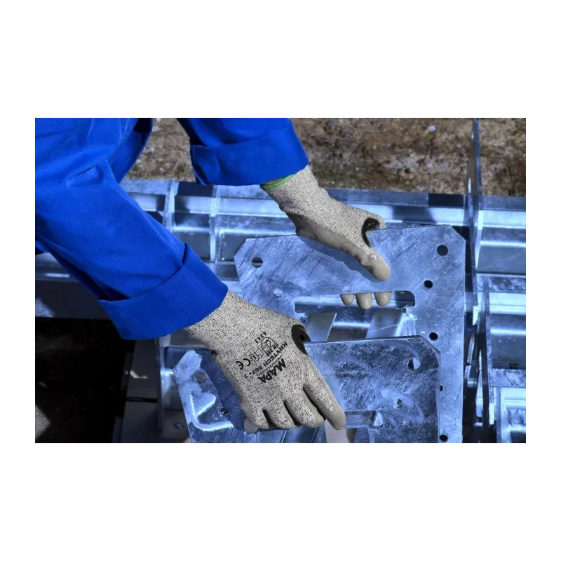 Mapa KRYTECH 557 Grey High Performance Polyethylene Work Gloves Size 9 Polyurethane Coating 557