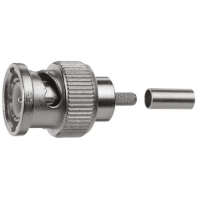 Telegartner BNC Series Coaxial Connector Cable Male BNC, 75 Ω, Straight Body Crimp J01002A0010