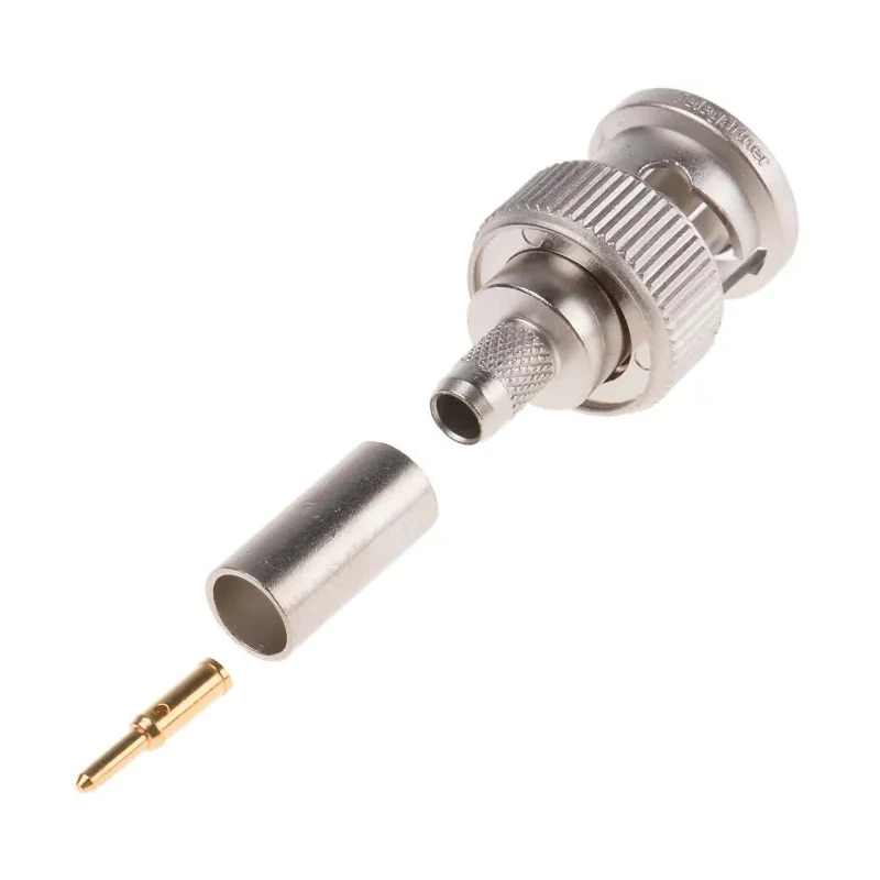 Telegartner BNC Series Coaxial Connector Cable Male BNC, 75 Ω, Straight Body Crimp J01002A0030