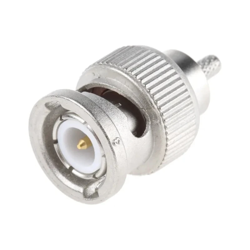 Telegartner BNC Series 50 Ω Coaxial Connector Cable Male BNC Straight Body Crimp J01000A0042