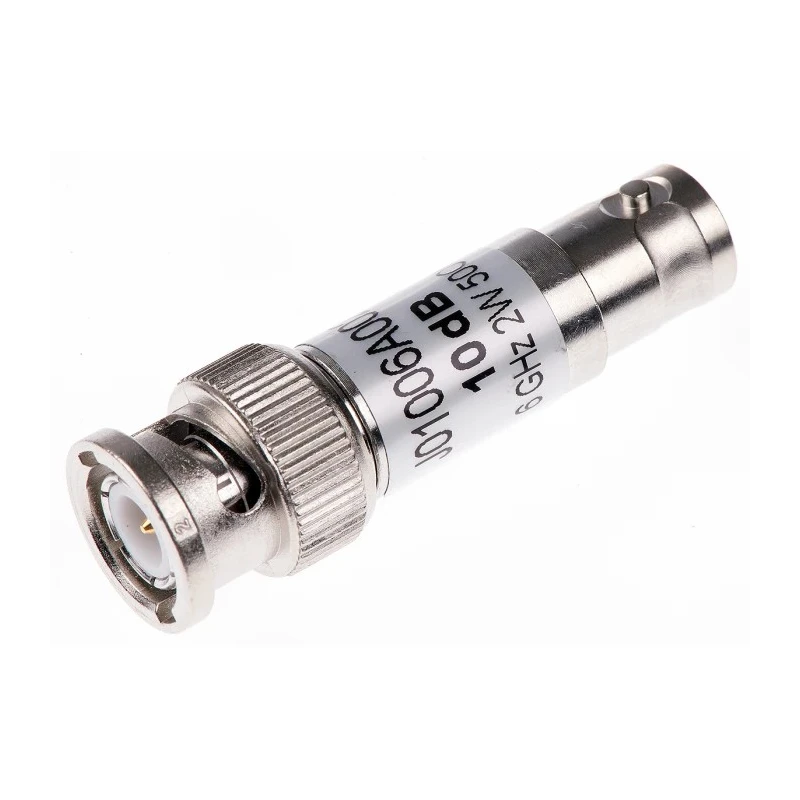 Telegartner RF Attenuator Straight 10 dB BNC Plug to BNC Socket 75Ω 4-6 GHz J01006A0024