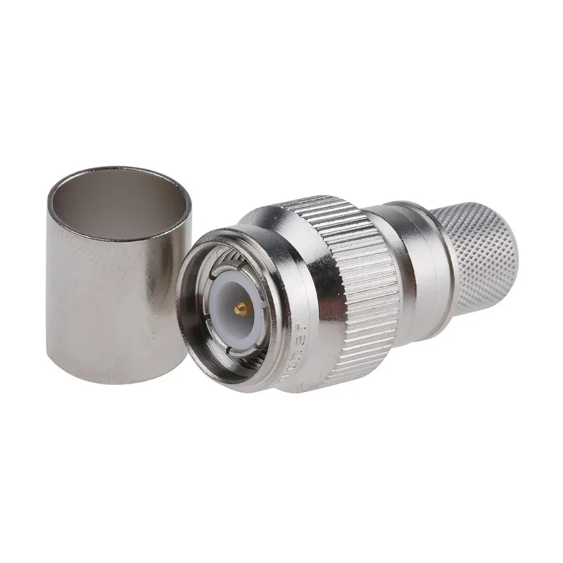 Telegartner TNC Series Coaxial Connector Cable Male TNC 50 Ω Straight Body Crimp J01010A0052