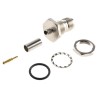 Telegartner TNC Series Coaxial Connector Panel Mount Female TNC, 50 Ω, Straight Body Crimp J01011R0000