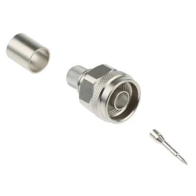 Telegartner N Series Coaxial Connector Cable Male, 50 Ω Impedance, Straight Body Crimp J01020A0127