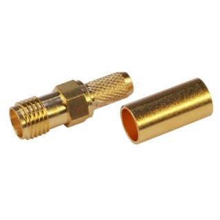 Telegartner SMA Series Coaxial Connector Cable Female SMA, 50 Ω, Straight Body Crimp J01151R0021