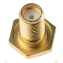 Telegartner SMA Series Coaxial Connector Panel Mount Female SMA 50 Ω Straight Body Solder J01151A0061
