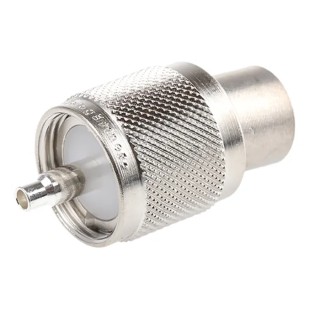 Telegartner UHF Series Coaxial Connector Cable Male UHF 50 Ω Straight Body Crimp J01040A0006