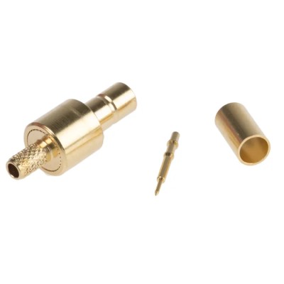Telegartner SMB Series Coaxial Connector Cable Male SMB 50 Ω Straight Body Crimp J01160A0401