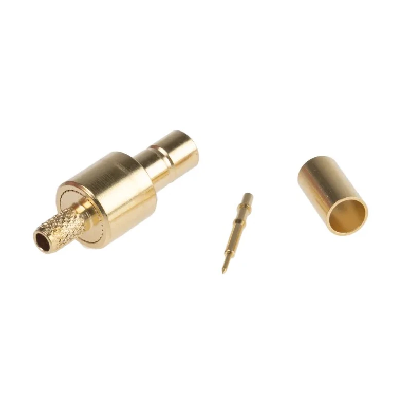 Telegartner SMB Series Coaxial Connector Cable Male SMB 50 Ω Straight Body Crimp J01160A0401
