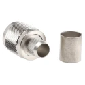 Telegartner UHF Series Coaxial Connector Cable Male UHF 50 Ω Straight Body Crimp J01040A0006