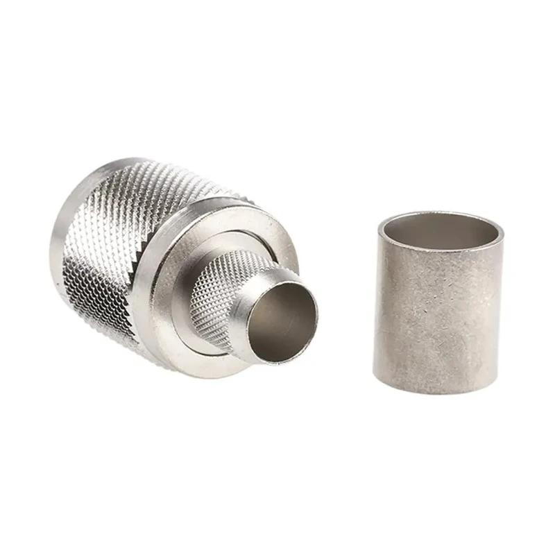 Telegartner UHF Series Coaxial Connector Cable Male UHF 50 Ω Straight Body Crimp J01040A0006