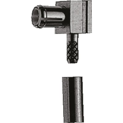 Telegartner MCX Series Coaxial Connector Cable Male MCX, 50 Ω, Right Angle Body Crimp J01270A0201