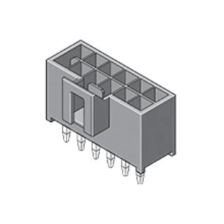 Molex Nano-Fit Series Straight Through Hole PCB Header 4 Contacts 2.5 mm Pitch 2 Row Shrouded 105310-1104