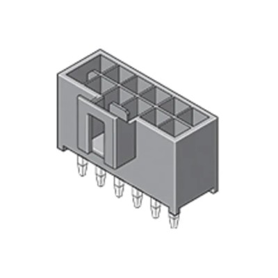 Molex Nano-Fit Series Straight Through Hole PCB Header 4 Contacts 2.5 mm Pitch 2 Row Shrouded 105310-1104