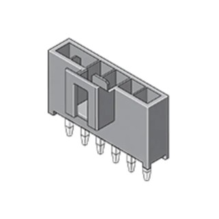 Molex Nano-Fit Series Straight Through Hole PCB Header, 4 Contacts, 2.5 mm Pitch, 1 Row, Shrouded 105309-1104