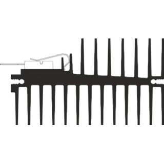 AAVID THERMALLOY Heatsink for Thin Components Power Semiconductors Sensors Black Anodised Nickel Plated 85.5 mm x 0SA36/50/B