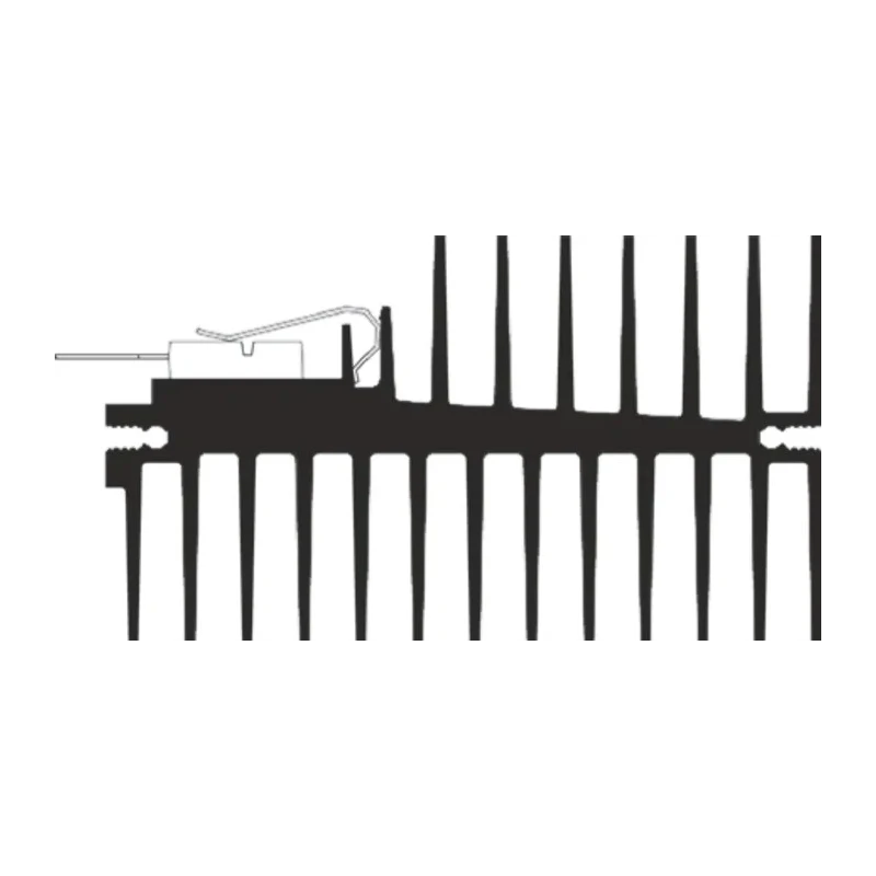 AAVID THERMALLOY Heatsink for Thin Components Power Semiconductors Sensors Black Anodised Nickel Plated 85.5 mm x 0SA36/50/B