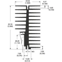 AAVID THERMALLOY Heatsink for Thin Components Power Semiconductors Sensors Black Anodised Nickel Plated 85.5 mm x 0SA36/50/B