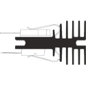 AAVID THERMALLOY Heatsink for Printers, Medical Electronics, Semiconductor Integrated Circuits, Power Tools, Test 0S507/50/B