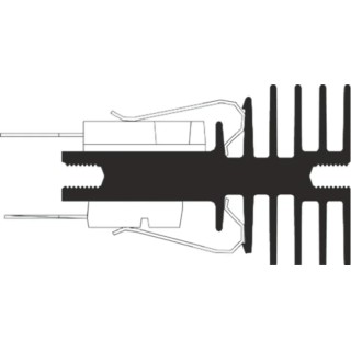 AAVID THERMALLOY Heatsink for Printers, Medical Electronics, Semiconductor Integrated Circuits, Power Tools, Test 0S507/50/B