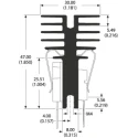 AAVID THERMALLOY Heatsink for Printers, Medical Electronics, Semiconductor Integrated Circuits, Power Tools, Test 0S507/50/B
