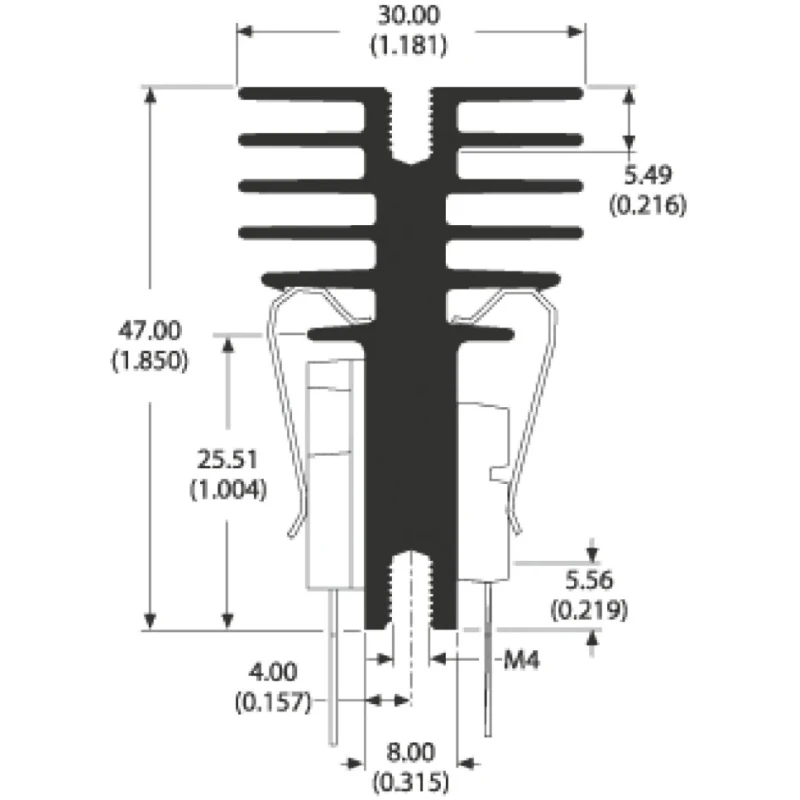 AAVID THERMALLOY Heatsink for Printers, Medical Electronics, Semiconductor Integrated Circuits, Power Tools, Test 0S507/50/B