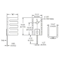 AAVID THERMALLOY Heatsink, 24.4°C/W Thermal Resistance, 12.7 mm Height, 19.05 mm Length, 13.21 mm Width 577202B00000G