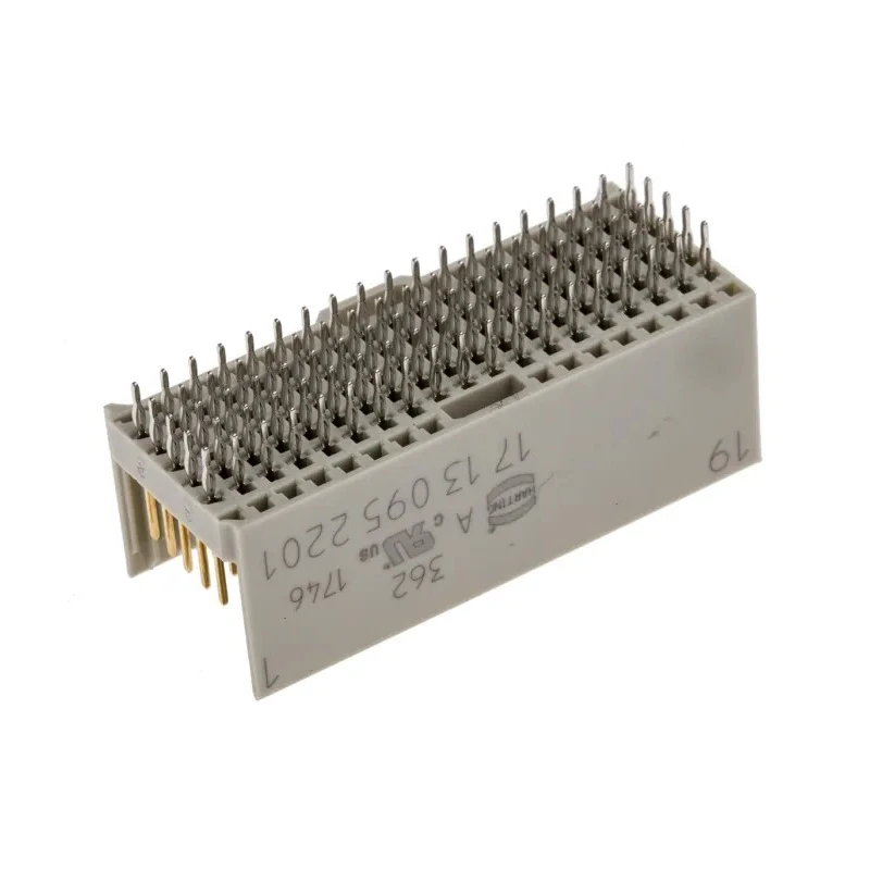 HARTING Hard Metric Backplane Connector, Straight Male, 7 Row, 95 Way, 750V AC, 1A Current, Fibreglass 17130952201